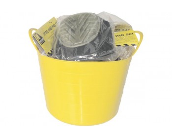 Bucket of Adjustable Gel Knee Pads